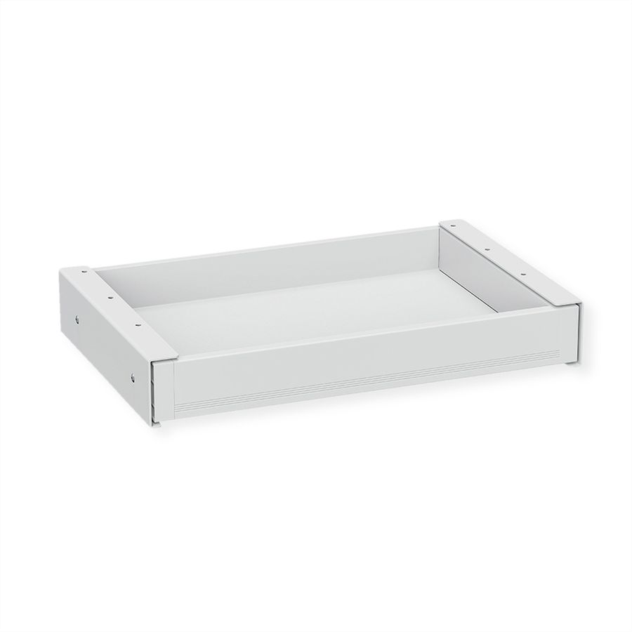 VALUE Tiroir sous bureau ultra-mince, taille moyenne, blanc
