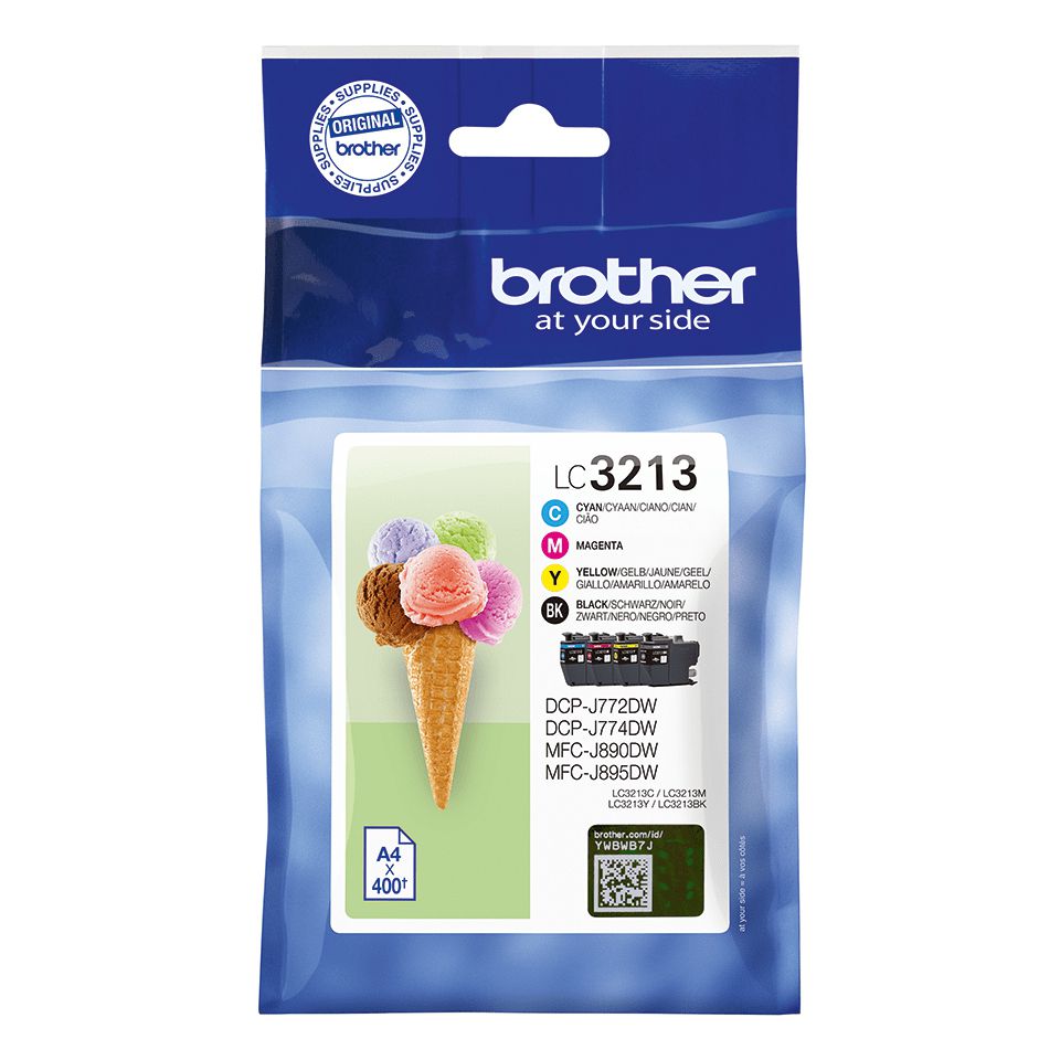 Brother LC3213VAL - Cartouches d'encre originales - noir, cyan, magenta, jaune