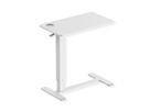 ROLINE Table d'appoint à vérin à gaz, réglable en hauteur, blanc