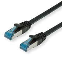 Cordon VALUE Cat.6A (Classe EA) / 10 Gigabit S/FTP, LSOH, noir, 0,15 m