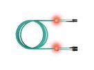 saCon Câble FO duplex 50/125µm OM3, LC/SC, turquoise, 10 m