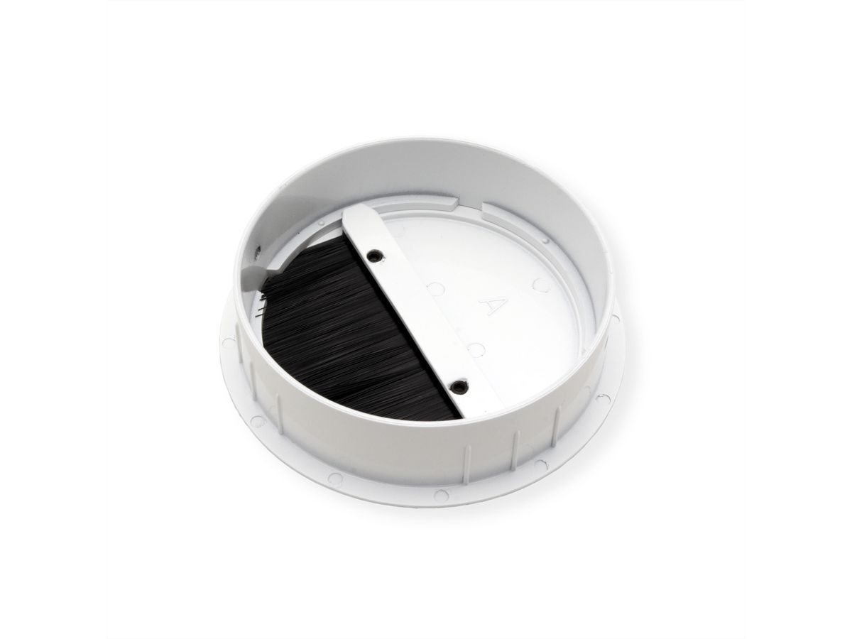 BACHMANN LOOP ROUND Passe-câbles, rond, blanc