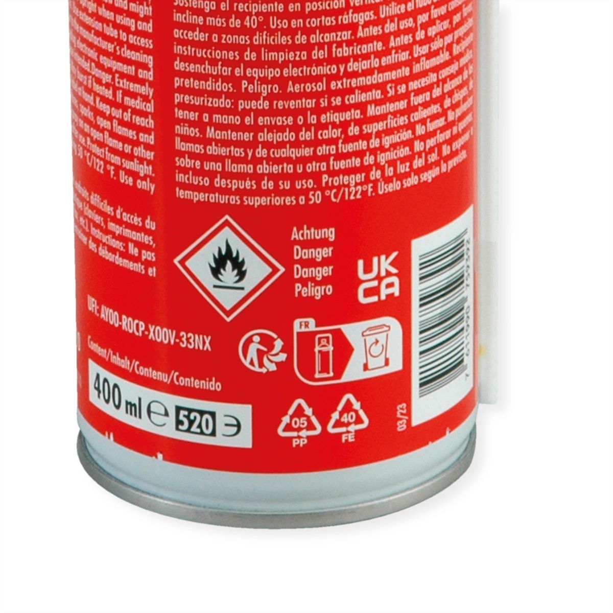 ROLINE Nettoyant à air comprimé, 400 ml