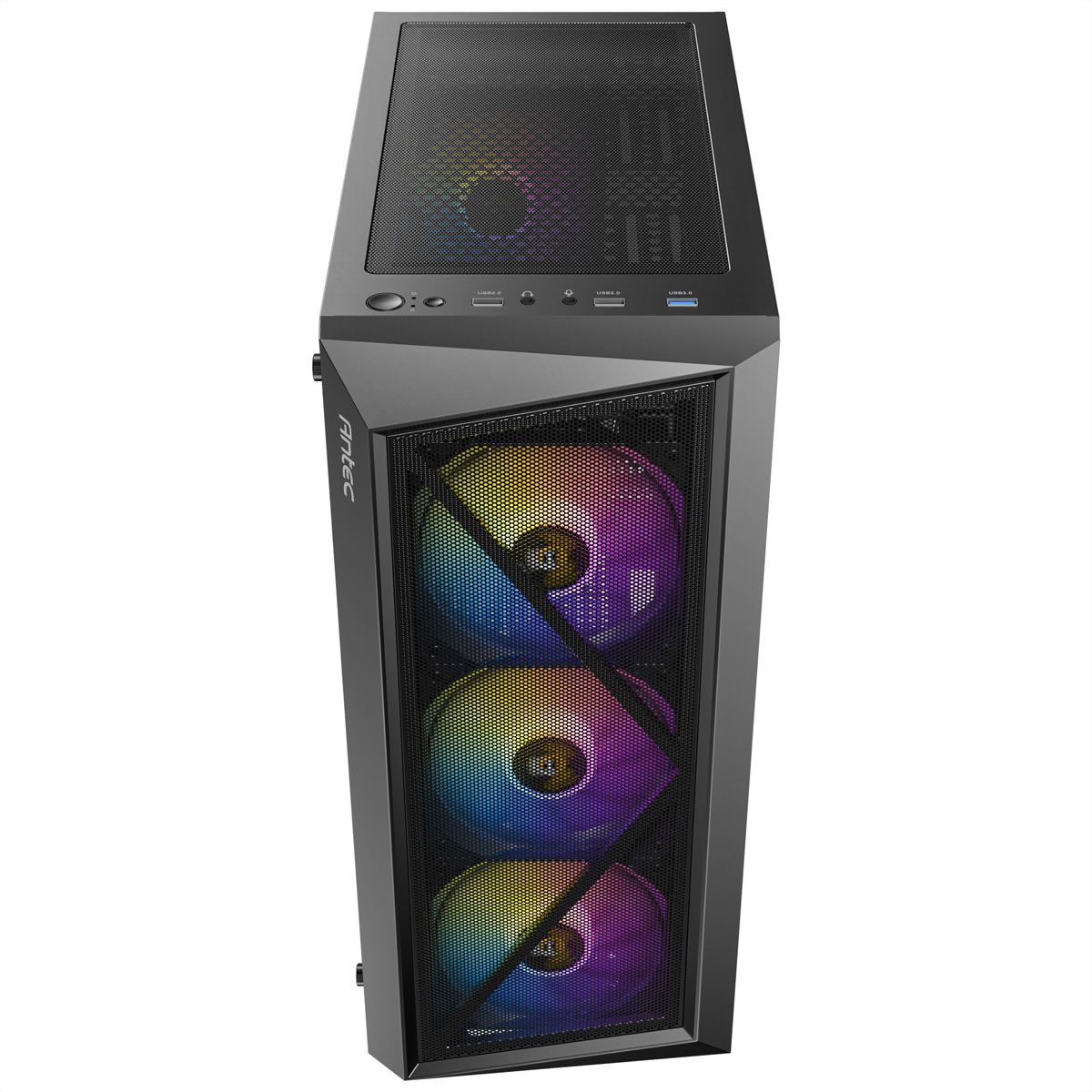 ANTEC AX67 ARGB Boîtier PC Midi Tower Gaming ATX, noir