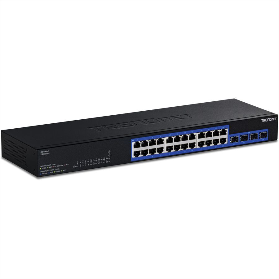 TRENDnet TEG-30262 Switch Gigabit à 28 ports avec 4 logements SFP+ 10G