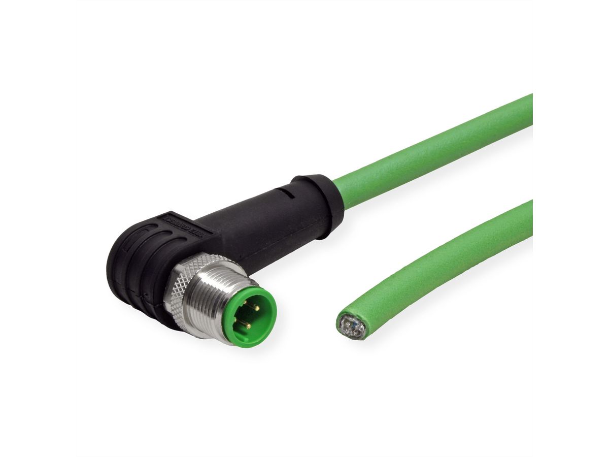 METZ CONNECT Câble Ethernet industriel M12, codage D, 10 m
