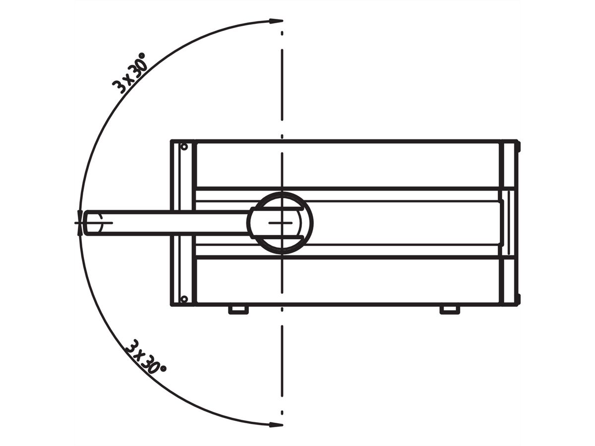 SCHROFF RatiopacPro Kit d'assemblage poignée basculante, 3 U, 42 CV, 495 mm