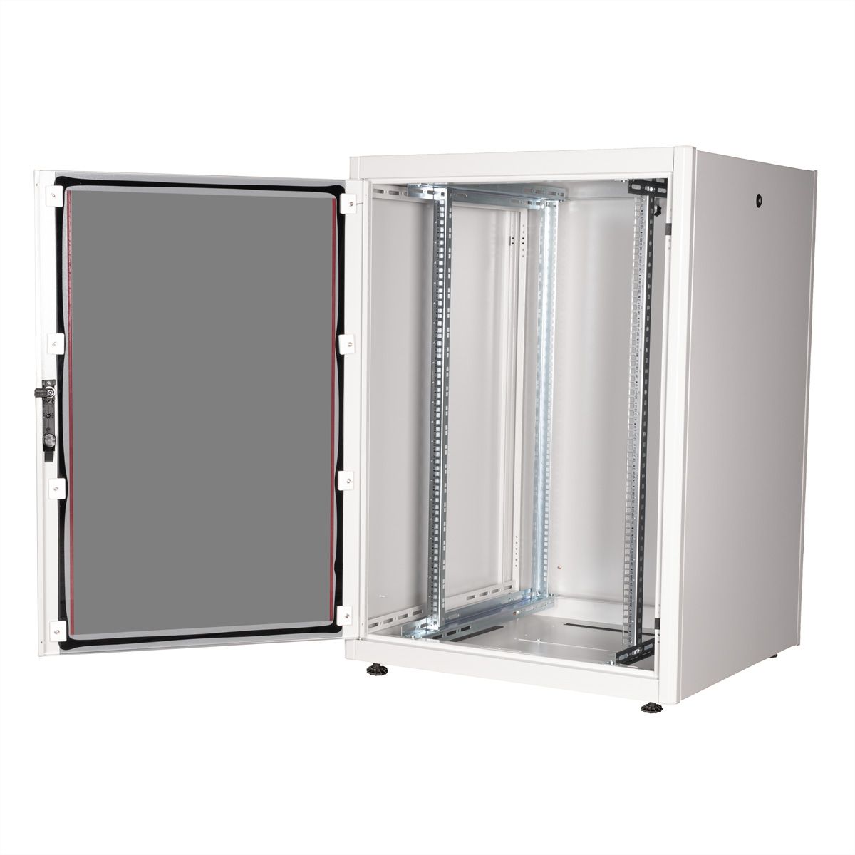 ROLINE 19" Baie réseau Basic 22U, 800x800 LxP Porte verre gris