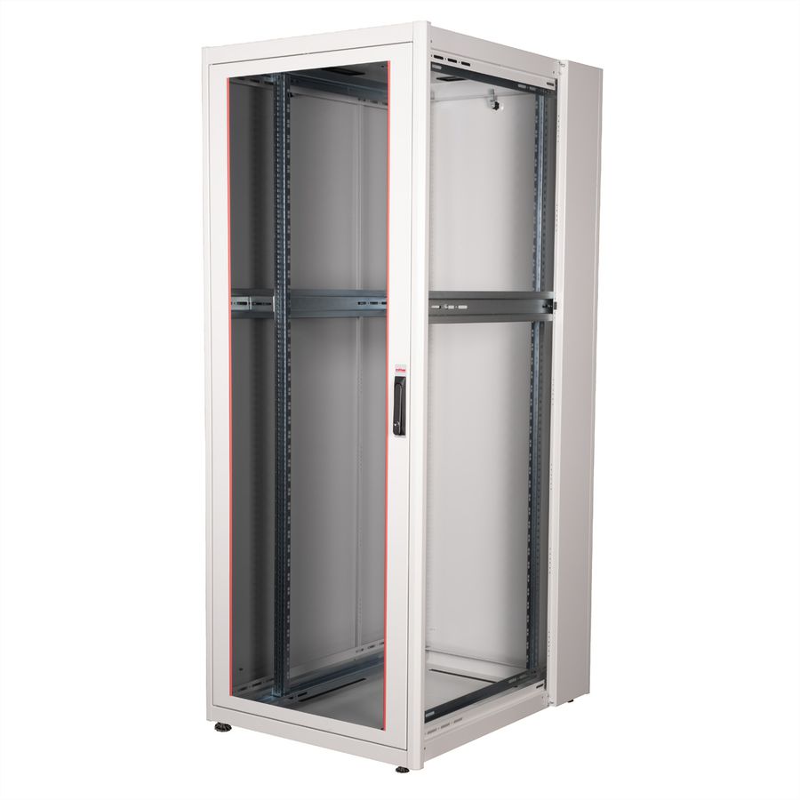 ROLINE 19" Baie réseau Basic 42U, 800x1000 LxP Porte verre gris