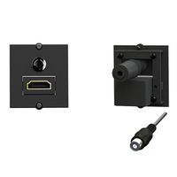 BACHMANN Cadre 1xHDMI 90°+1xMini 3,5mm