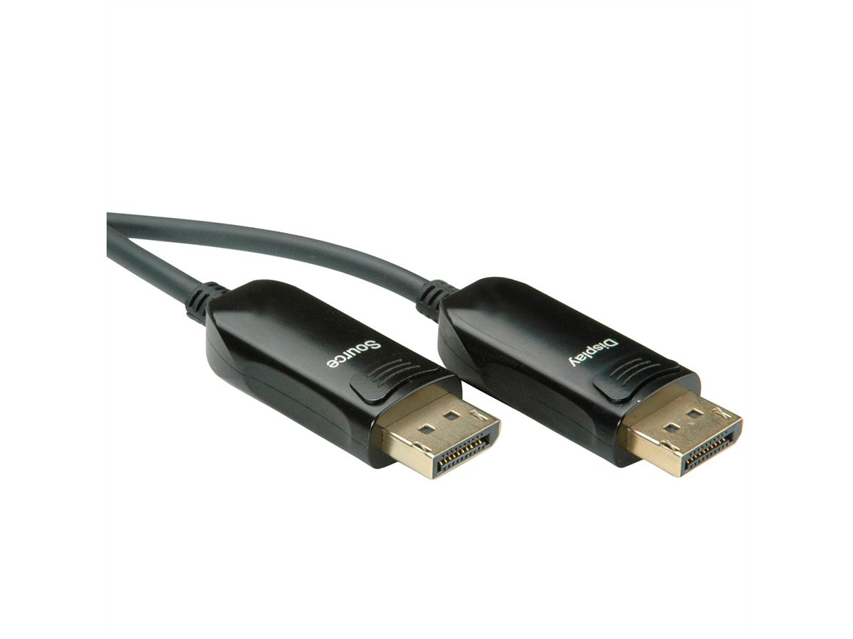 ROLINE Câble DisplayPort v1.4 (AOC), M/M, 20 m