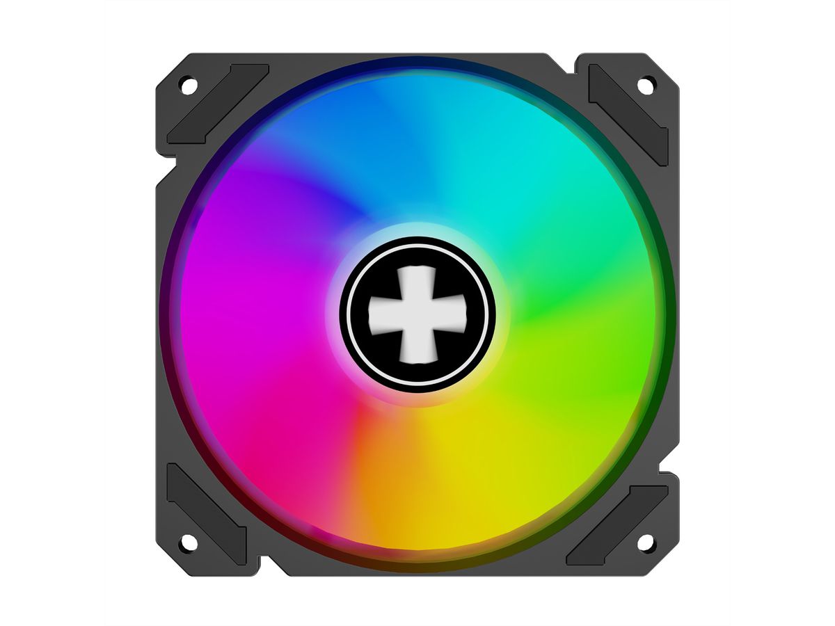 XILENCE Performance A+ REVERSE XF065, Ventilateur LED ARGB 120 mm noir