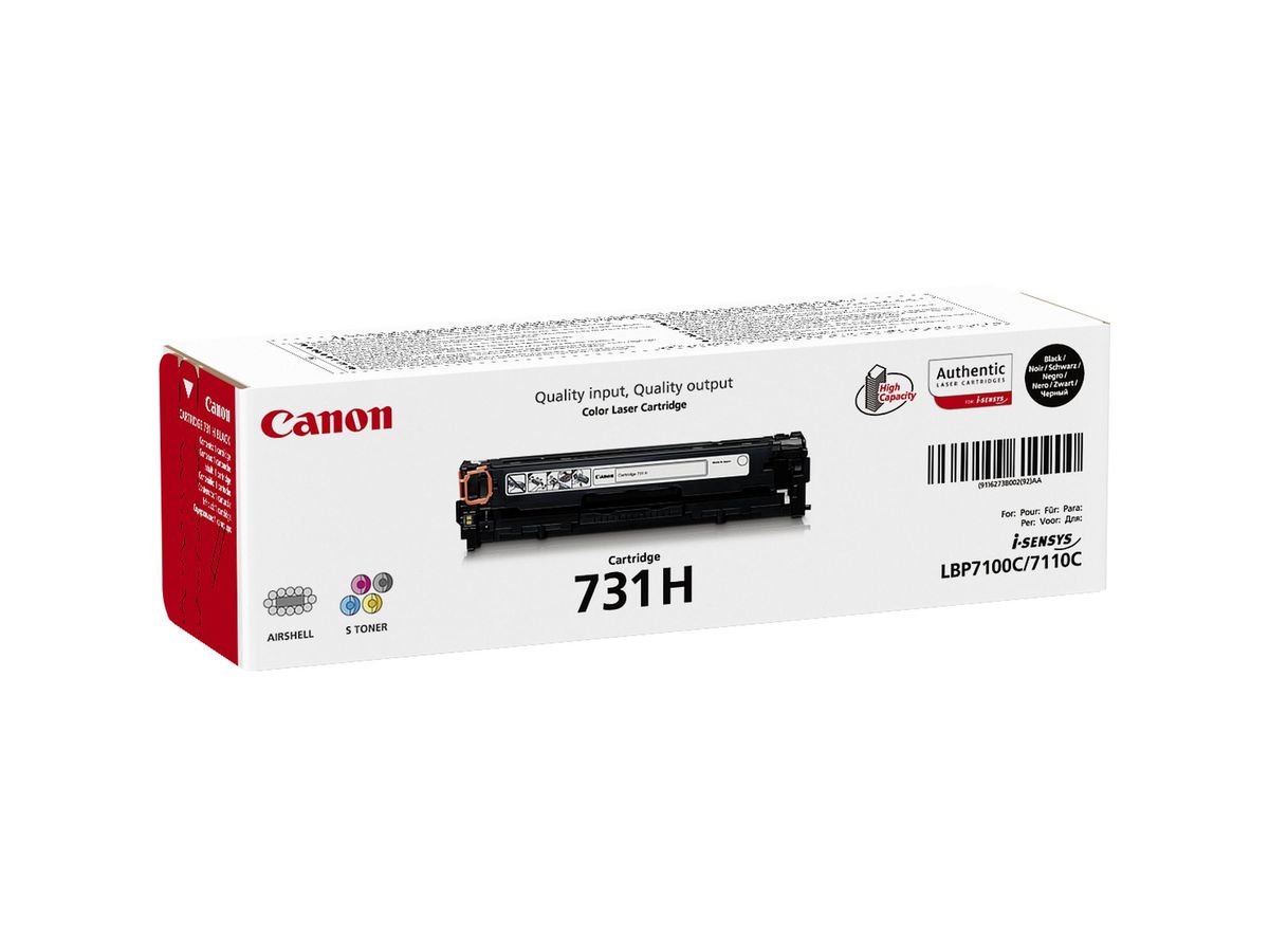 Canon 731H Cartouche de toner 1 pièce(s) Original Noir