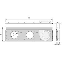 Unité de ventilation radiale SCHROFF RatiopacPRO AIR, 3 ventilateurs, 84 CV, 220 mm