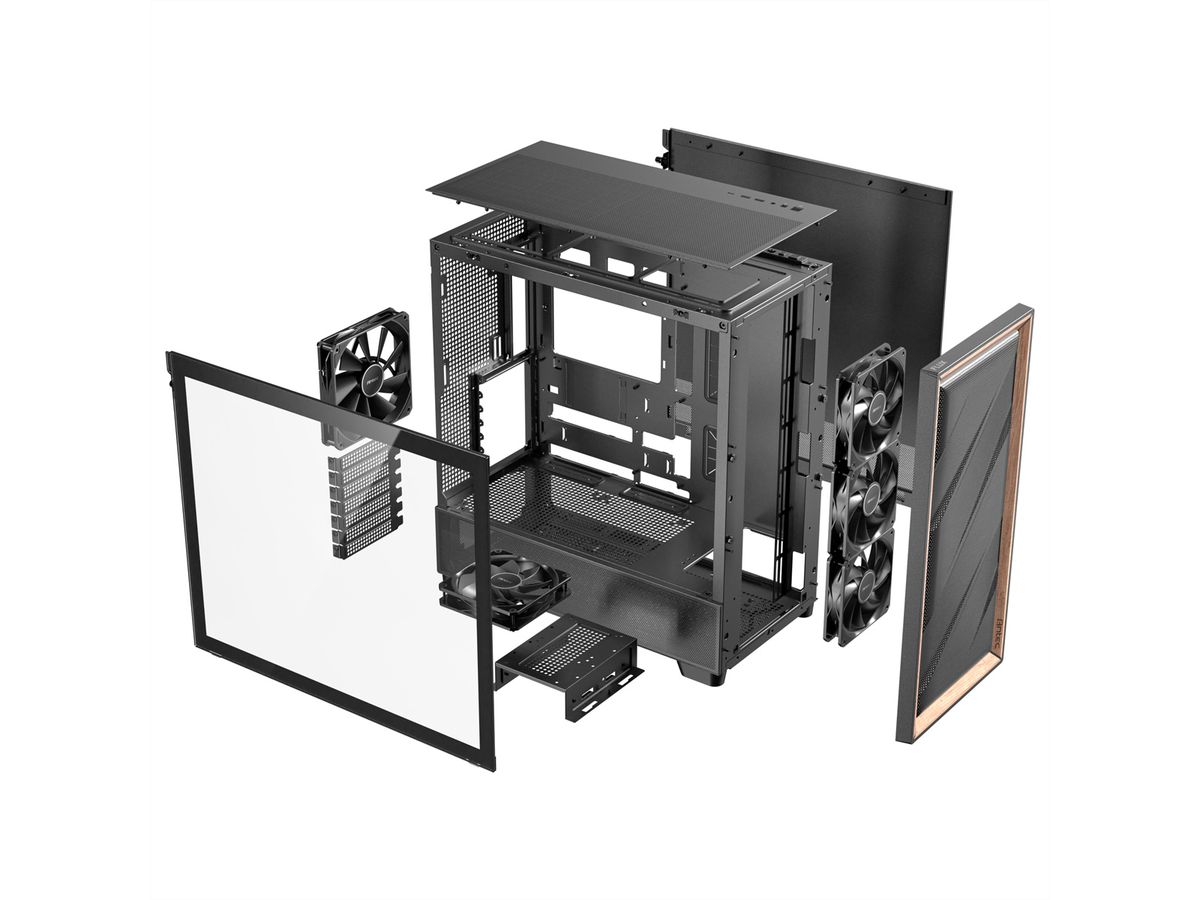 ANTEC FLUX Boîtier PC Midi Tower Gaming ATX, noir