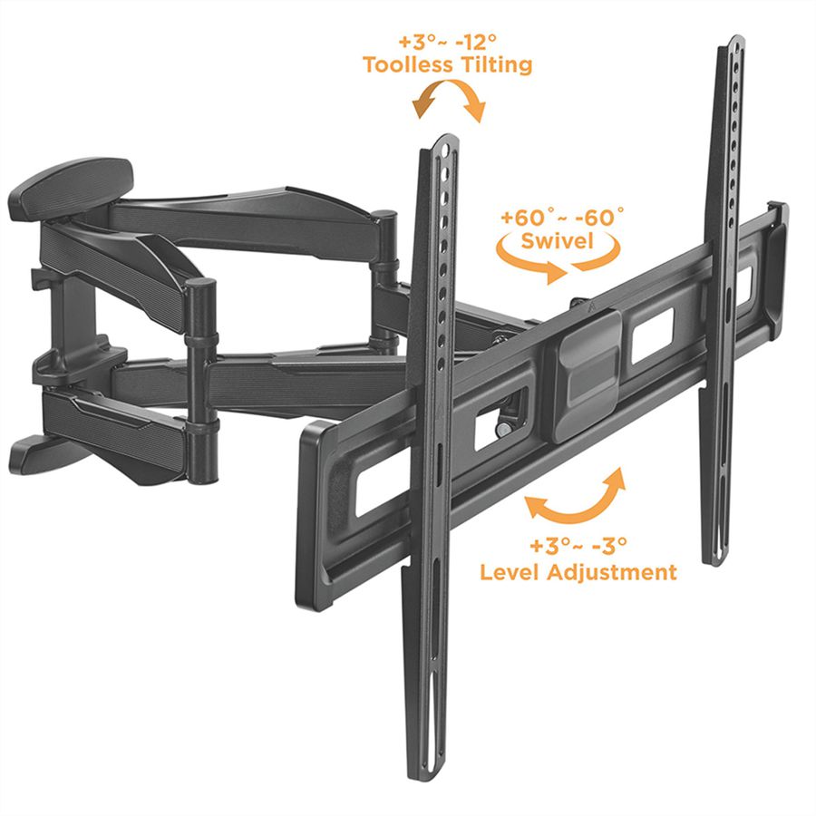 VALUE Support mural pour écrans LCD, flexible et élégant, 45 kg