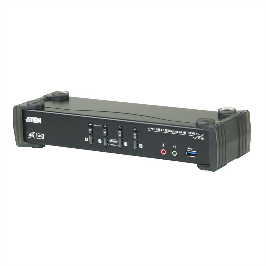 ATEN CS1924M Commutateur KVMP™ MST DisplayPort 4K 4 ports USB 3.0