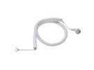BACHMANN Câble spirale 0,5-2m blanc, H05VV-F 3G1,5mm² AEH/CEE7/7