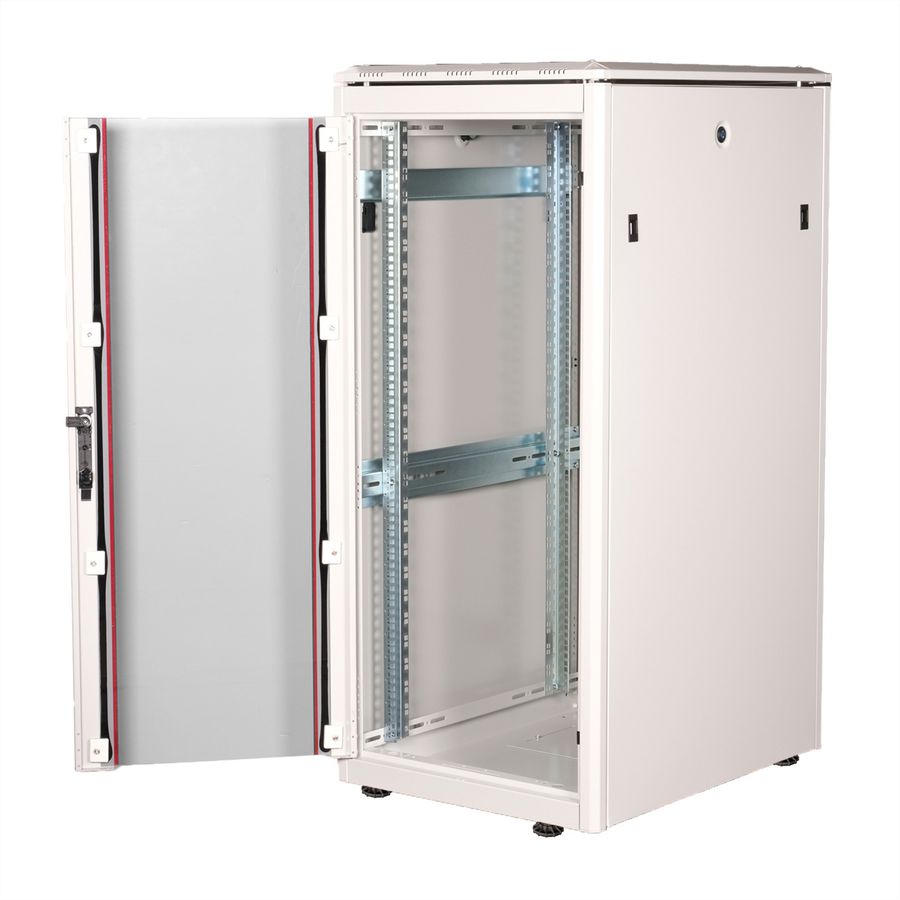 ROLINE 19" Baie réseau Pro 26U, 600x800 LxP Porte verre gris