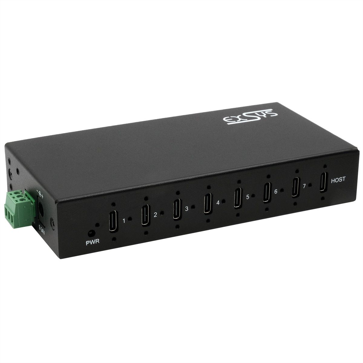 EXSYS EX-12277HMS HUB métallique 7 ports USB 3.2 Gen 2, 7x USB type C
