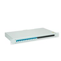 TELEGÄRTNER BASIS eco Panneau FO avec coupleurs, 12x SC Duplex, bleu, OS2
