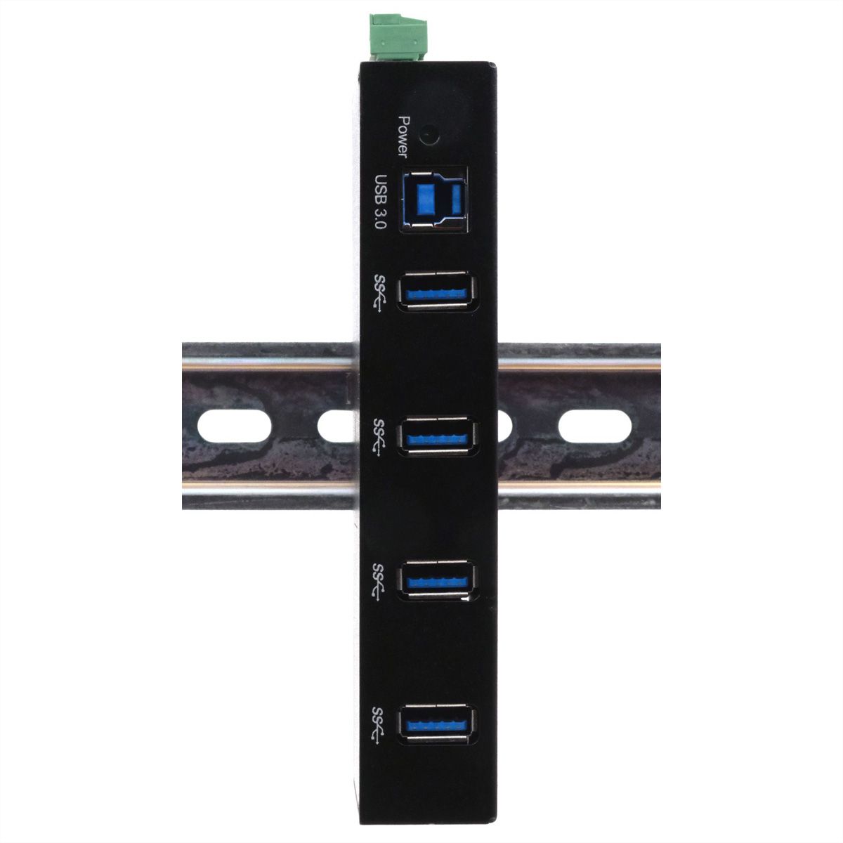 EXSYS EX-11234HMS-2 Hub 4 ports USB 3.2 Gen 1, Kit rail DIN et fixation murale, puce VIA VL817_Q7S