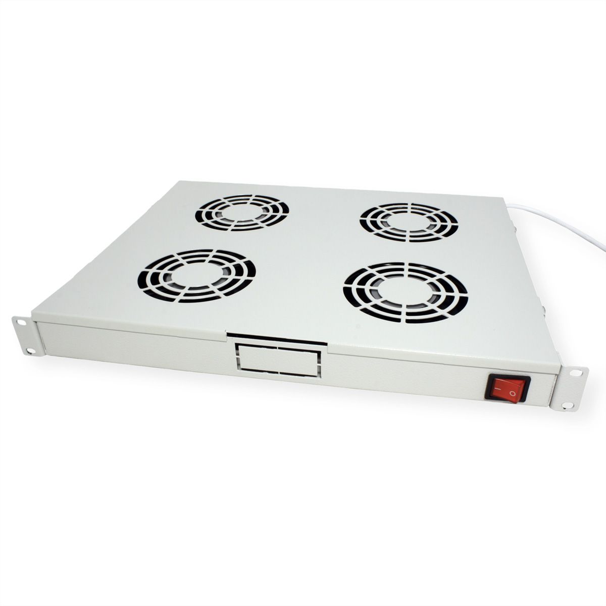 ROLINE 19" Unité de ventilation, 4 ventilateurs, Thermostat gris