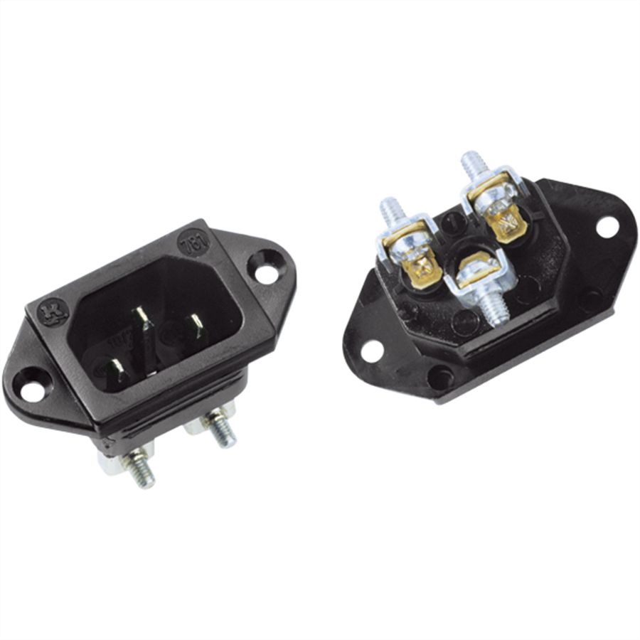 BACHMANN Connecteur C14, Noir, à visser