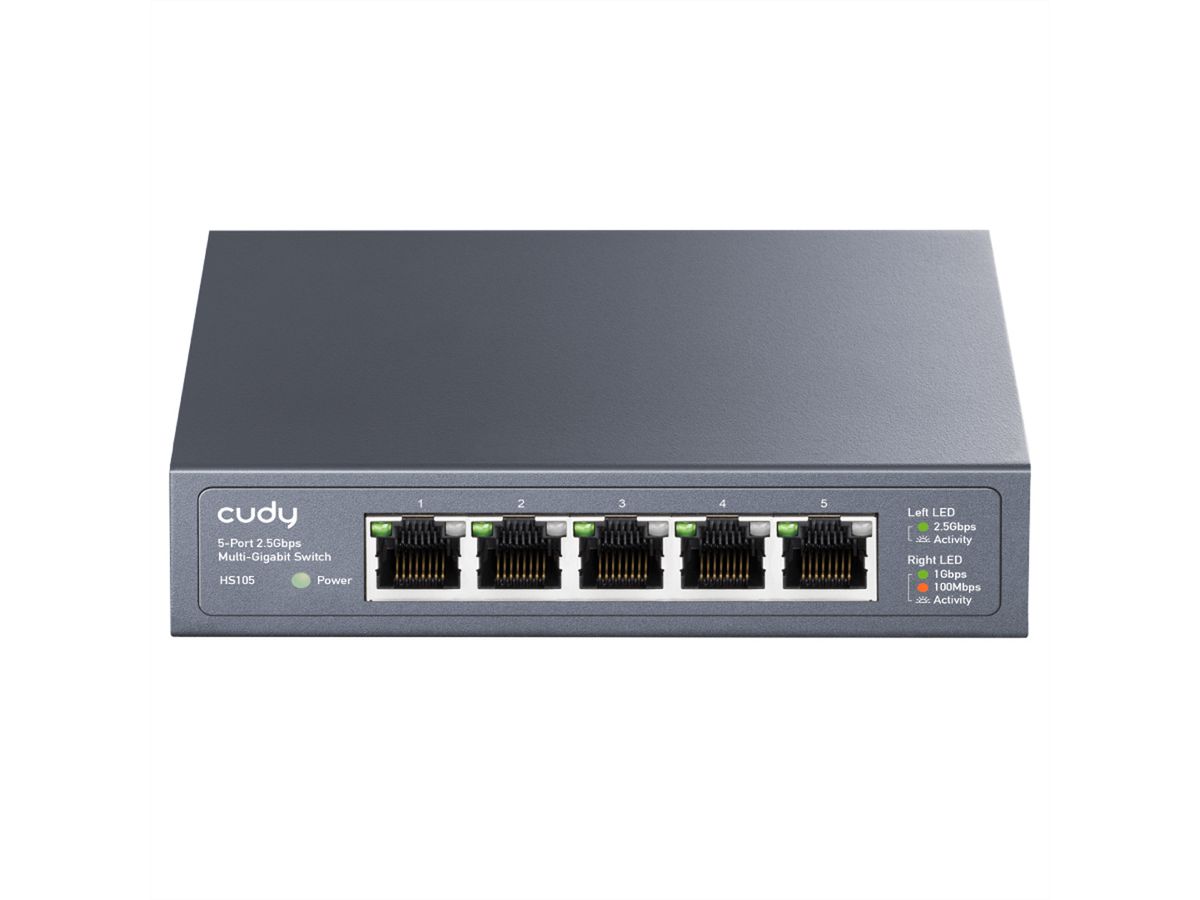 CUDY HS105 Switch 5 ports 2.5G métal