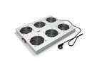 ROLINE 19" Unité de ventilation de toit, 6 ventilateurs, ON/OFF, pour baie serveur par série, gris