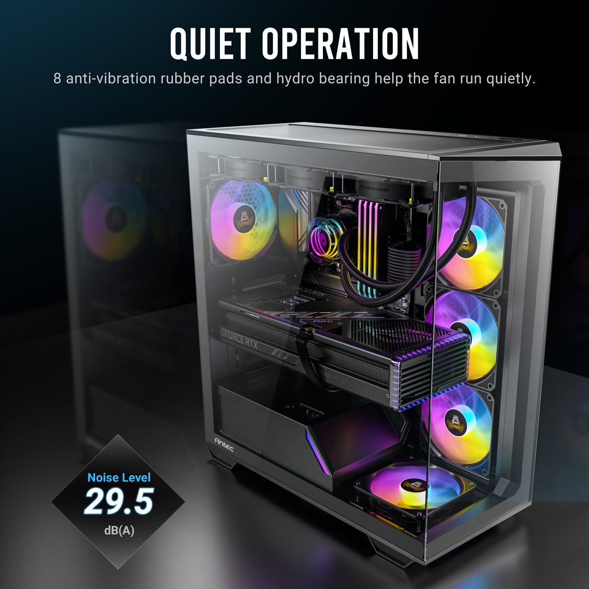 ANTEC P12R PWM ARGB REVERSE Ventilateur de boîtier PC, blanc