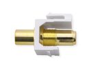 VALUE Coupleur Keystone RCA, plastique, blanc