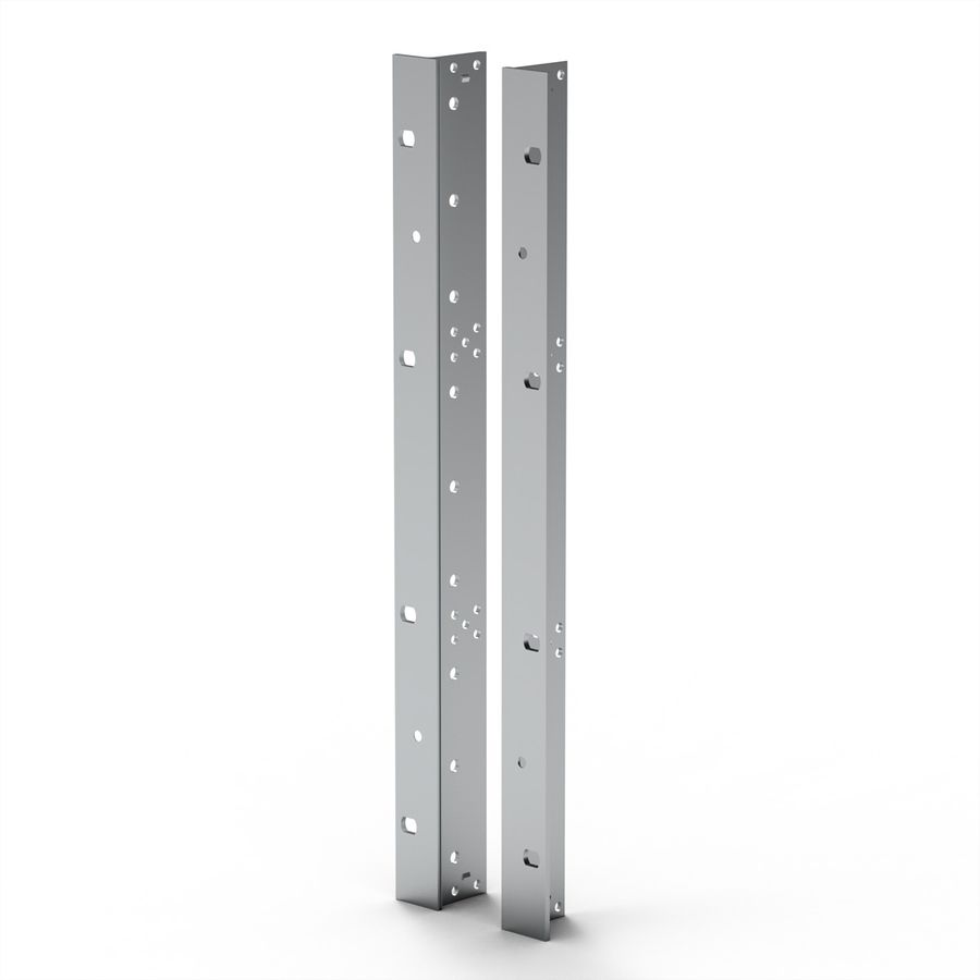SCHROFF EuropacPRO 19" Support pour joint en acier inoxydable, type F, trous pour poignée, 9 U