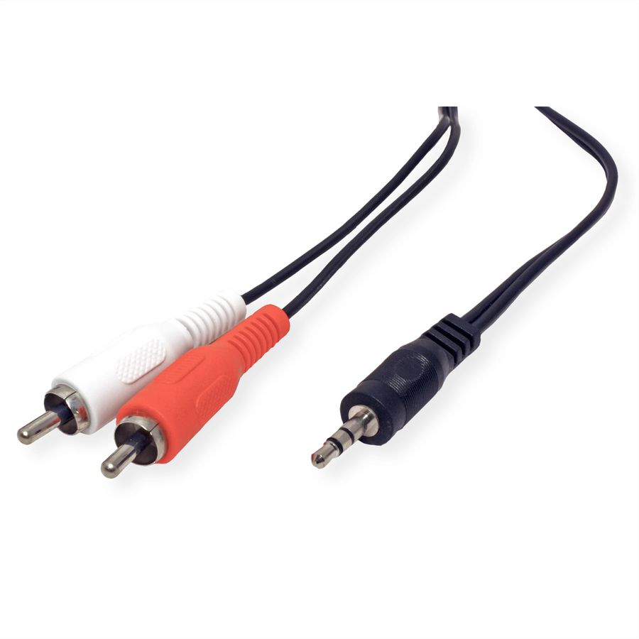 VALUE Câble 3,5mm / 2x RCA M, 1,5m
