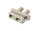 Coupleur-adaptateur FO MM, SC/ST duplex, gris