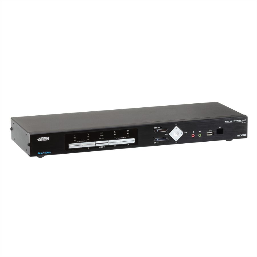 ATEN CM1284 Commutateur KVMP multivue HDMI USB à 4 ports