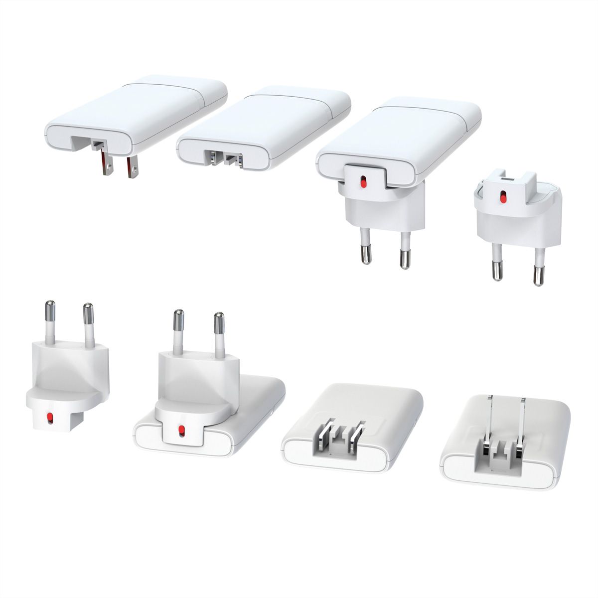VALUE Chargeur USB, 2 ports type A+C, 65W, prise euro / US