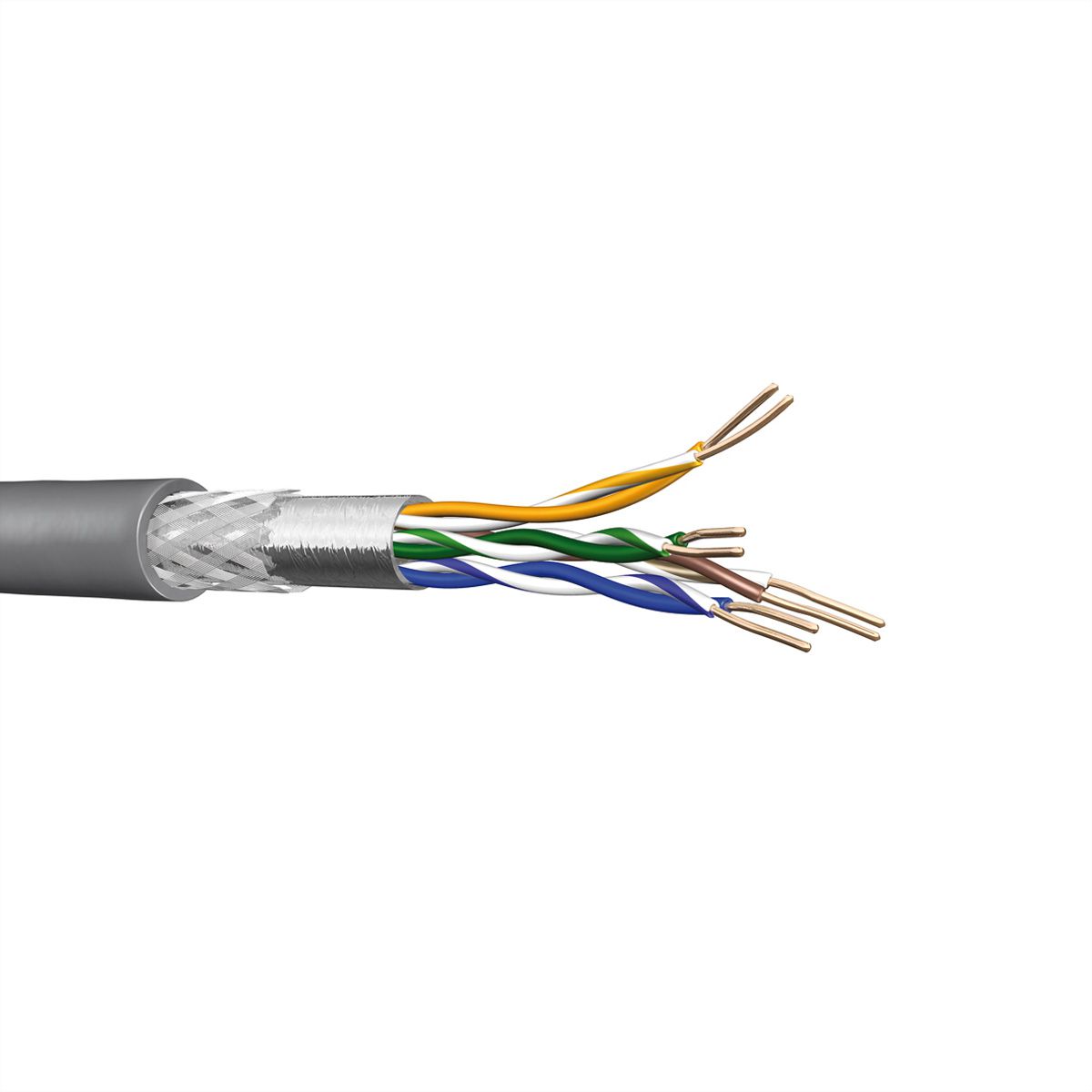 DRAKA UC300 HS24 Câble SF/UTP-H AWG24 gris, rouleau de 1000m