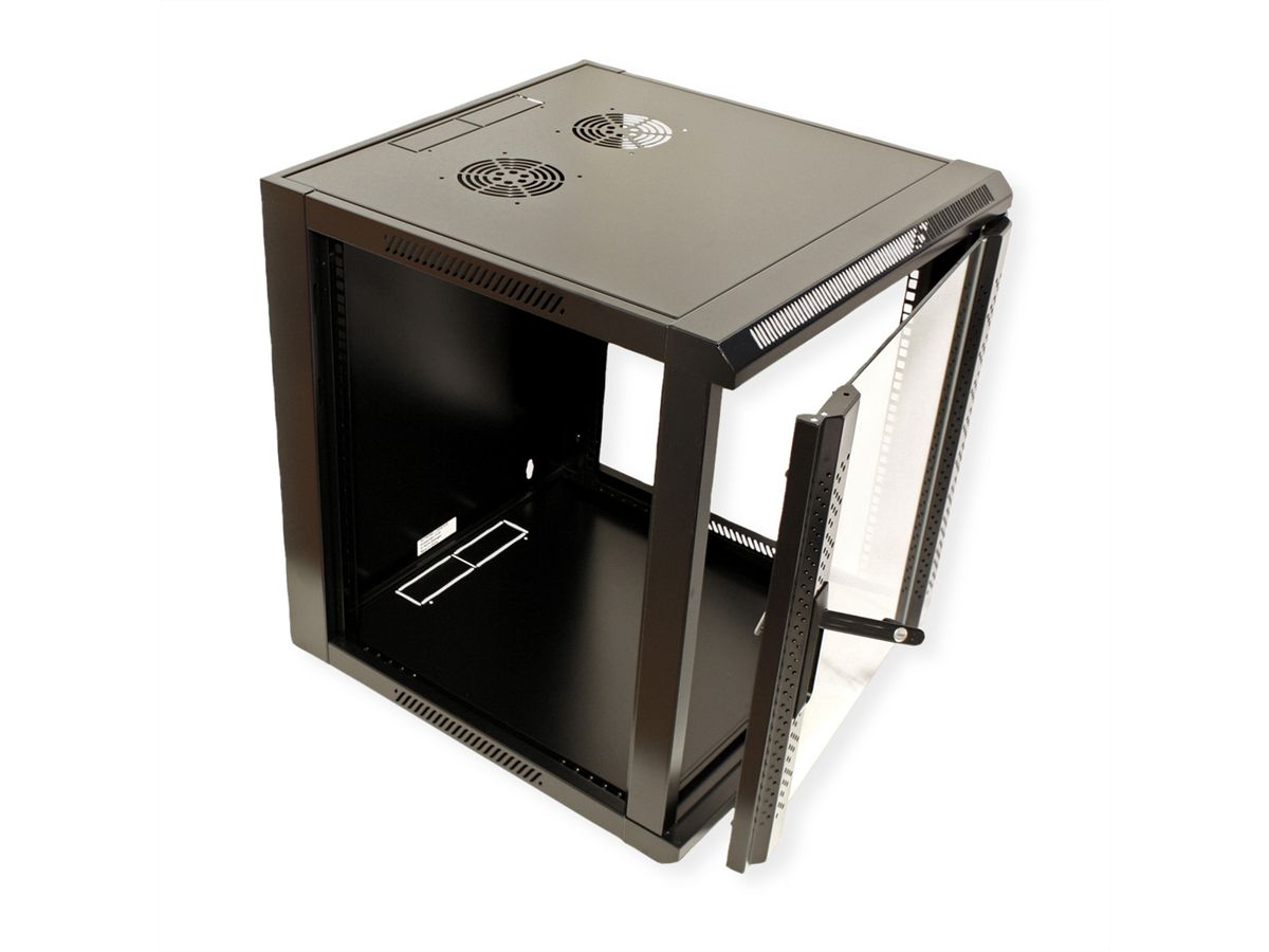 VALUE Armoire murale 12 UH (HxLxP) 640x570x600 mm, noir