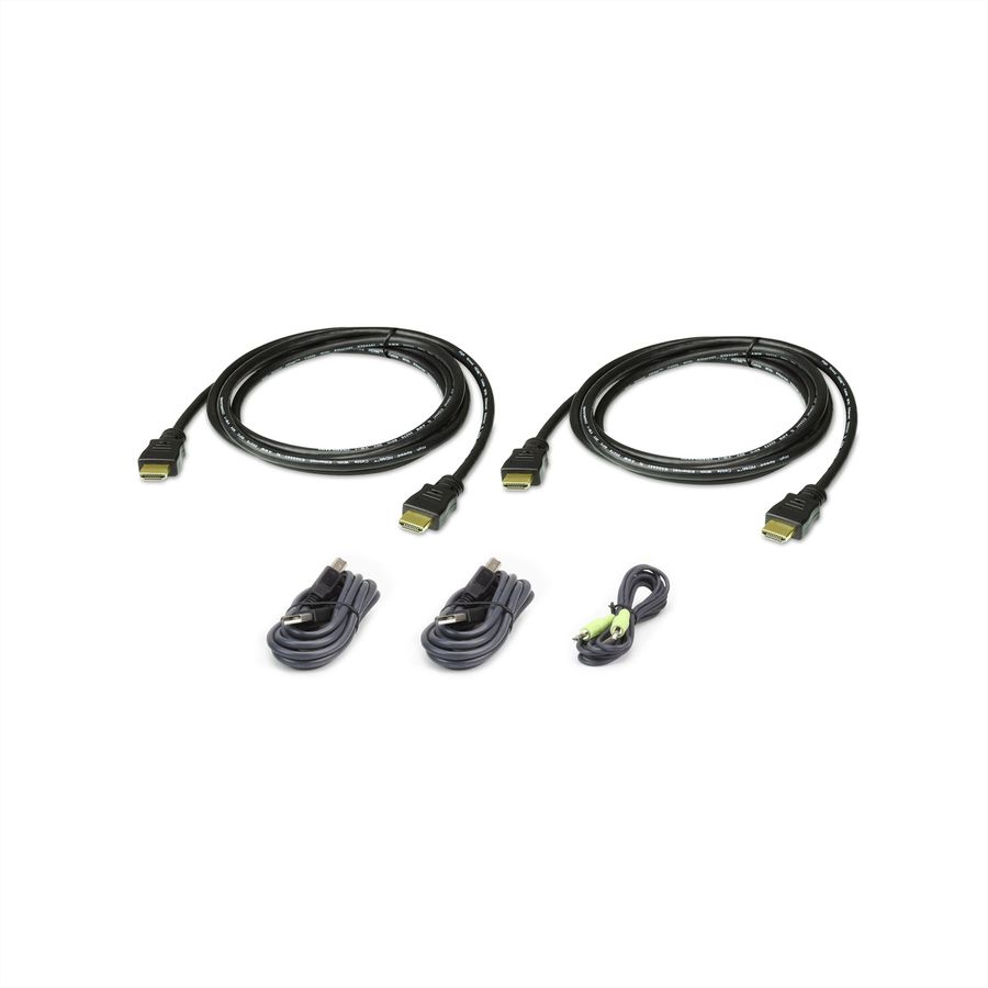 ATEN 2L-7D02UHX5 Kit de câbles KVM sécurisé deux affichages HDMI USB