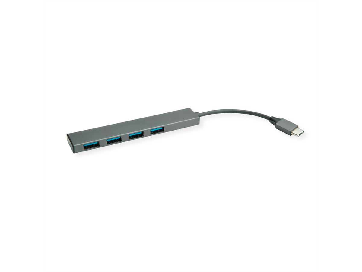 ROLINE Hub USB 3.2 Gen 1, 4 ports, type C