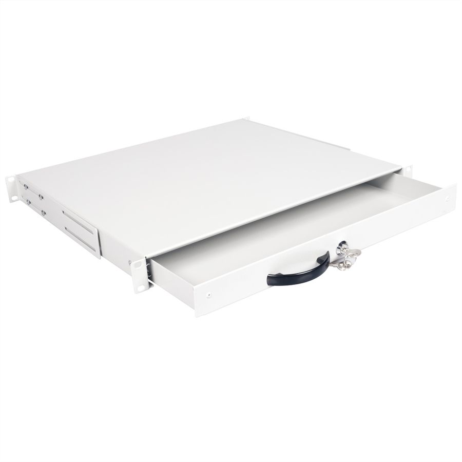 ROLINE 19" Tiroir pour clavier 1U, 400P fermable gris