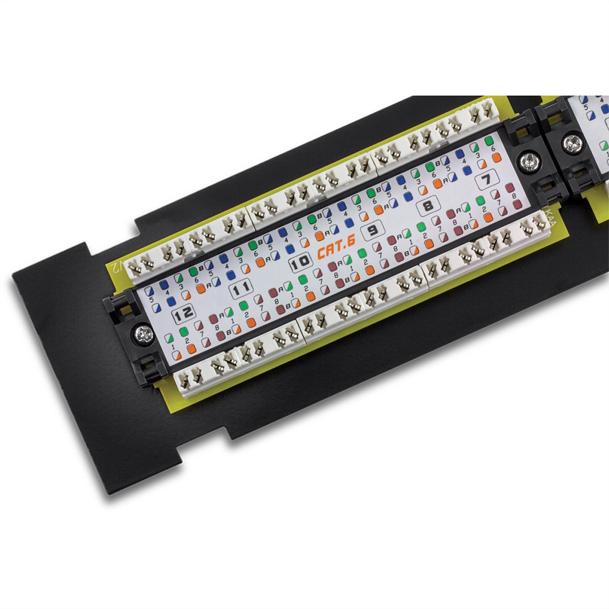 TRENDnet TC-P12C6V Tableau de connexion non blindé Cat6e à 12 ports et fixation murale