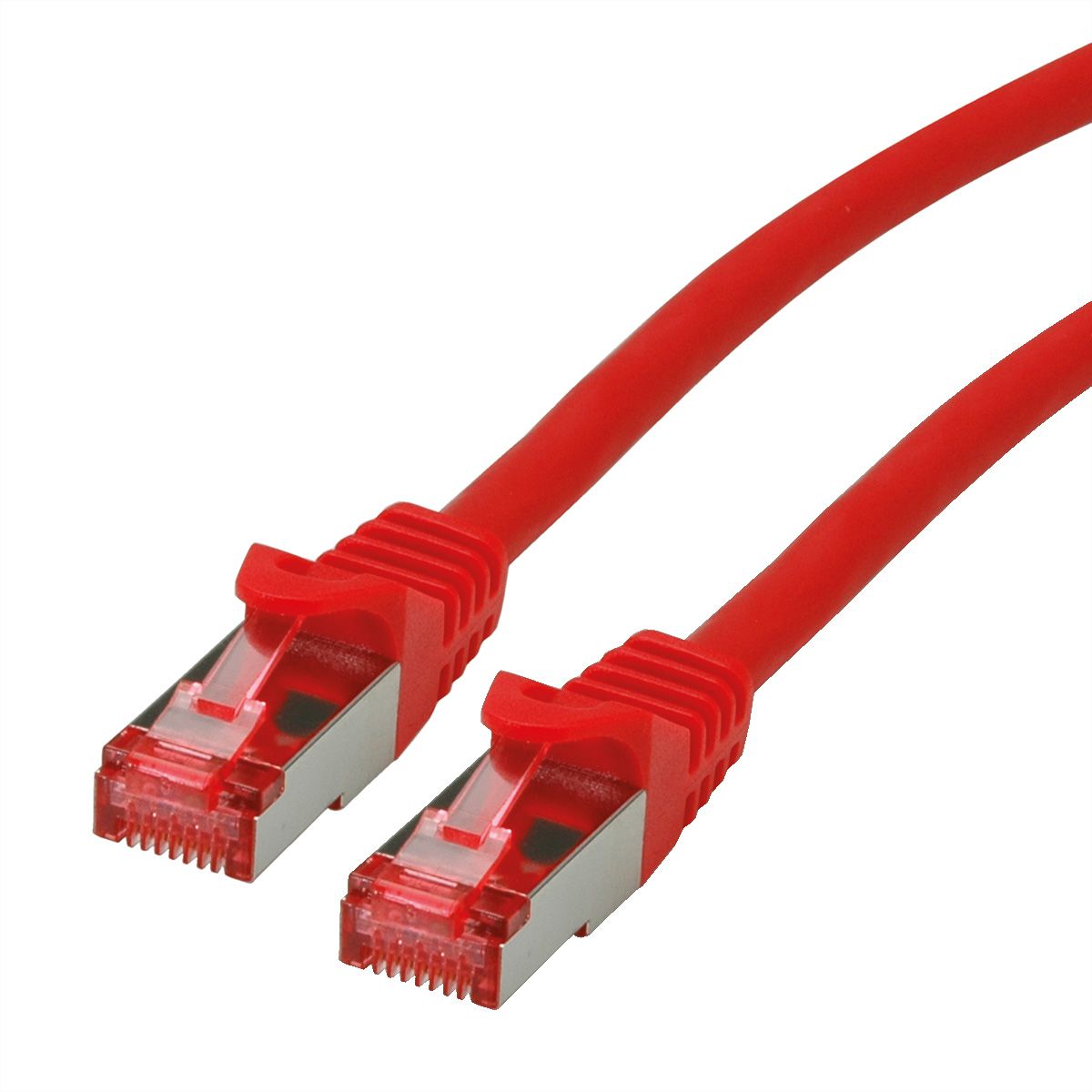 Cordon ROLINE S/FTP(PiMF) Cat.6, LSOH, Component Level, rouge, 0,5 m