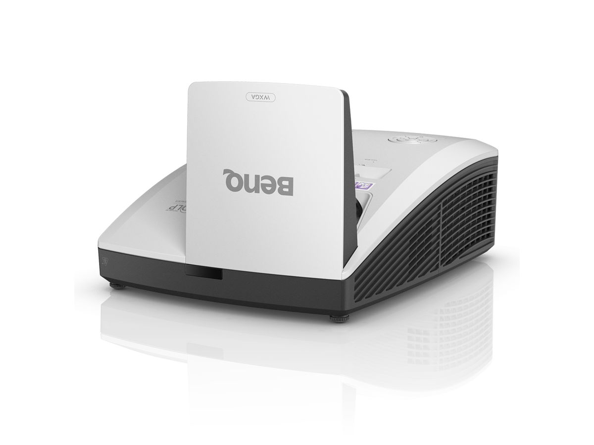 BenQ MW855UST+ vidéo-projecteur Projecteur à focale ultra courte 3500 ANSI lumens DLP WXGA (1280x800) Compatibilité 3D Noir, Blanc