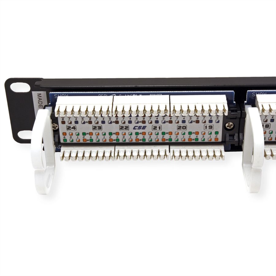 ROLINE Panneau de brassage 19" Cat.5e (Classe D) UTP, 24 ports, noir