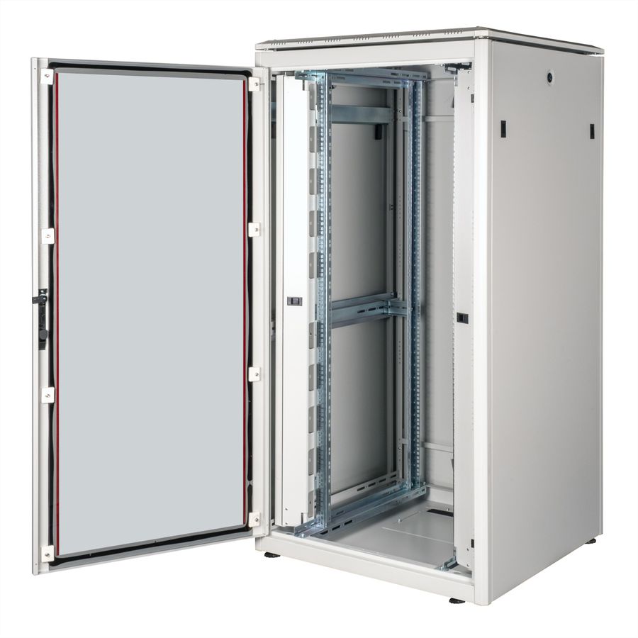 ROLINE 19" Baie réseau Pro 32U, 800x800 LxP Porte verre gris