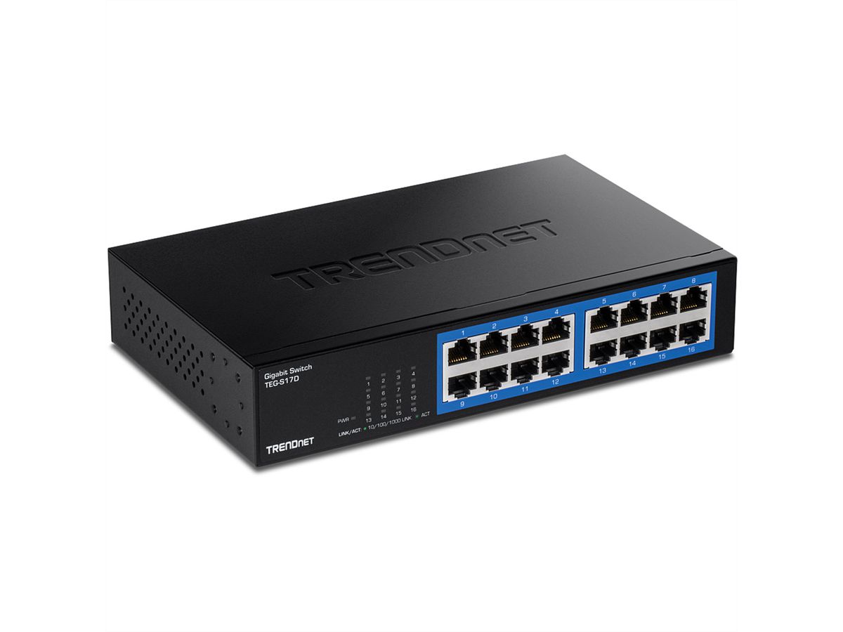 TRENDnet TEG-S17D Switch de bureau Gigabit à 16 ports