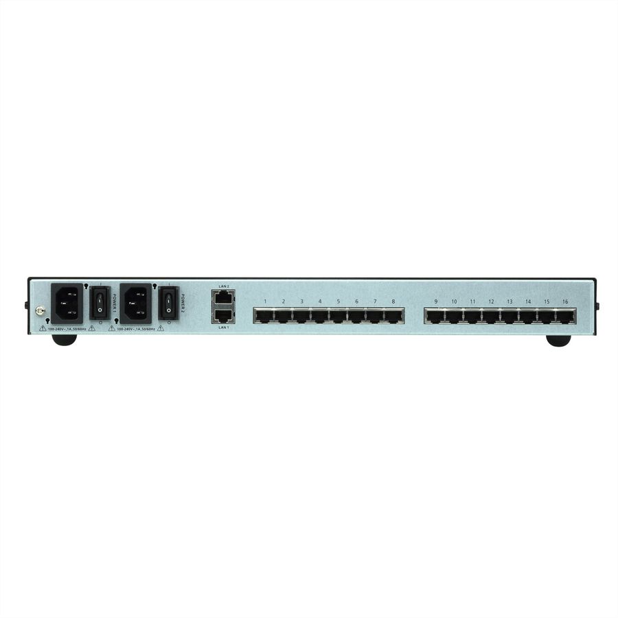 ATEN SN0116CO Serveur console série à 16 ports avec double alimentation/réseau local