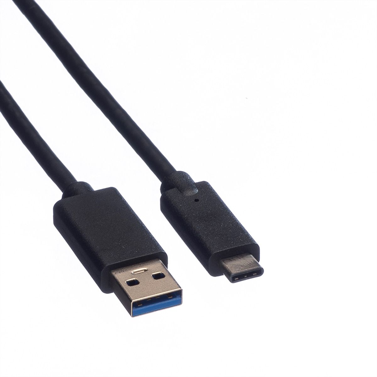 ROLINE GREEN Câble USB 3.2 Gen 1, A-C, M/M, noir, 1 m